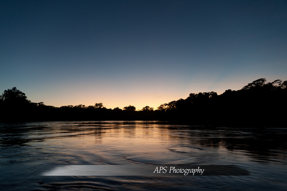 The Amazon River at Sunrise